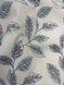 Шторы с тефлоновой пропиткой Турция MacroHorizon Ажурные листья Синий, 170*135 см (2 шт.)