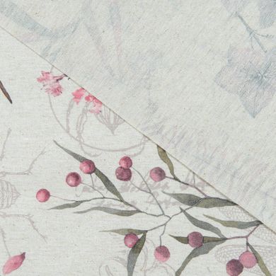 Скатерть MacroHorizon Флора Цветы Розовый с акриловым покрытием водоотталкивающая (MG-164664)