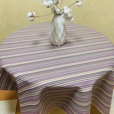 Скатерть с тефлоновым покрытием MacroHorizon Полоска мелкая Фиолет